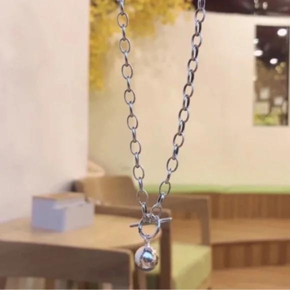 “18” ROUND BEAD 925 STERLING SILVER NECKLACE, NICE NECKLACE, CUTE NECKLACE - Picture 4 of 6